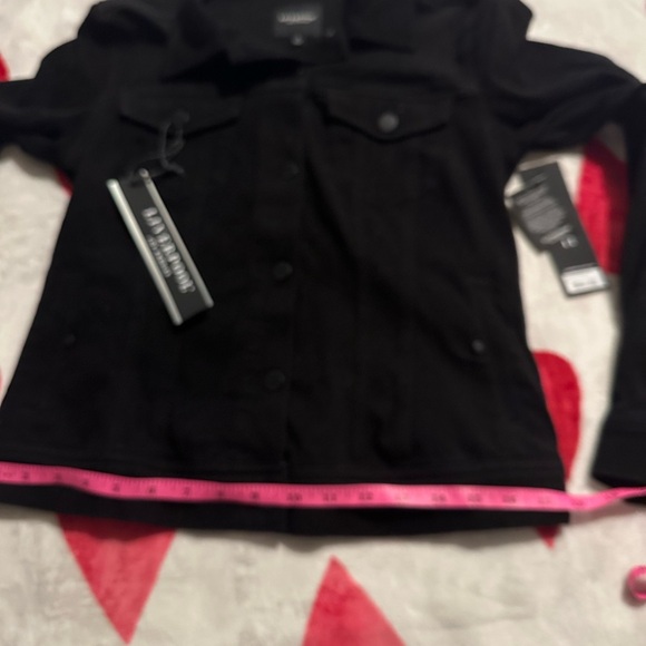 NWT Jacket LIVERPOOL LOS ANGELES Women’s  Black Rise Denim Trucker Soft - Picture 12 of 15